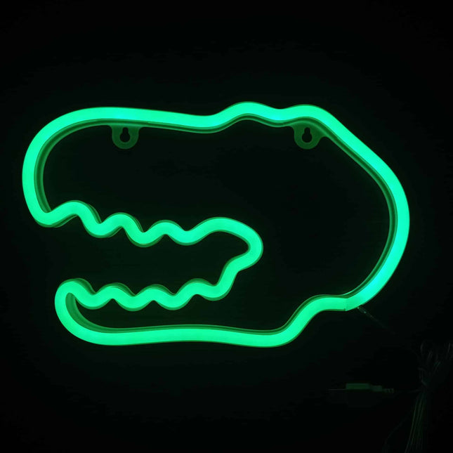 Dinosaurier Kopf LED Neon Schild Leuchte