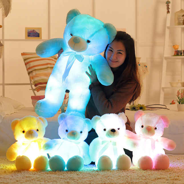 Leuchtender LED Teddybär Plüschtier für Kinder