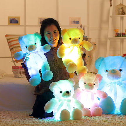 Leuchtender LED Teddybär Plüschtier für Kinder