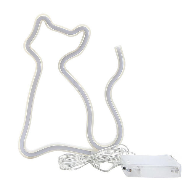 Katzen LED Neon Lampe Deko