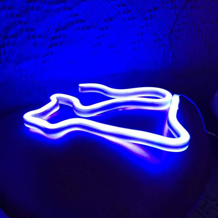 Katzen LED Neon Lampe Deko