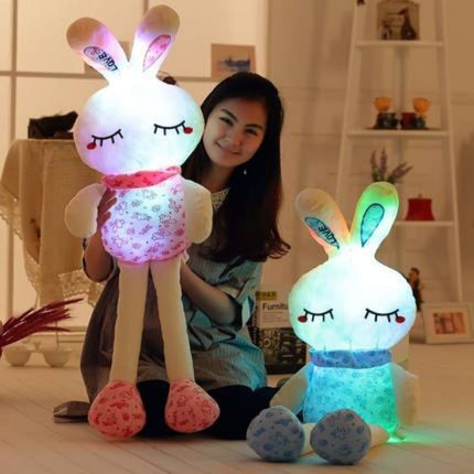 Leuchtendes Kaninchen Kuscheltier mit LED