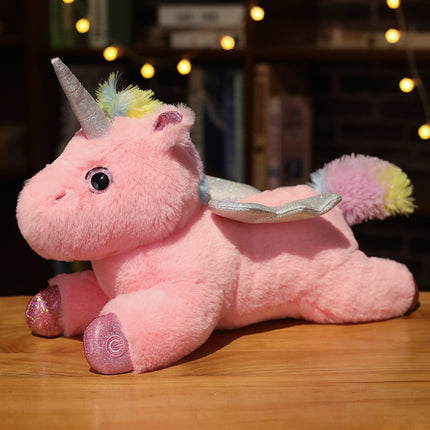Geflügeltes Einhorn Kuscheltier mit Licht