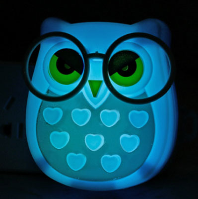 Eulen LED Nachtlicht für Steckdose