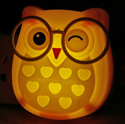 Eulen LED Nachtlicht für Steckdose