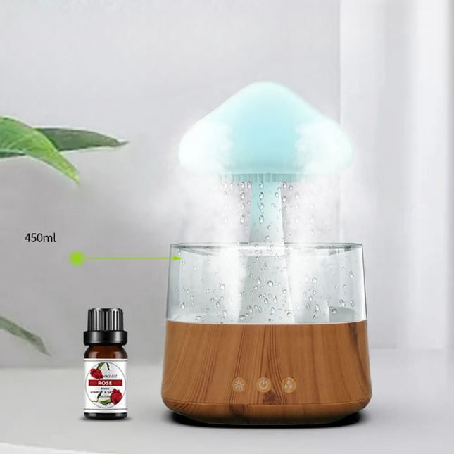 Luftbefeuchter mit LED Nachtlicht in Pilzform