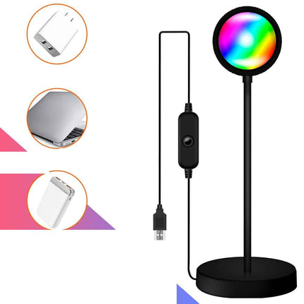 Regenbogen Sonnenuntergang Projektor Lampe LED