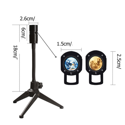 Nachtlicht Projektor Mond und Erde
