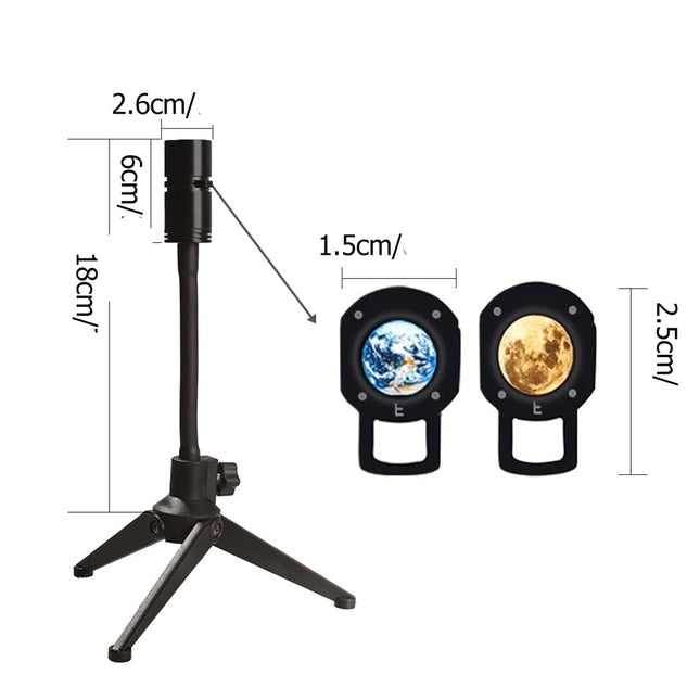 Nachtlicht Projektor Mond und Erde