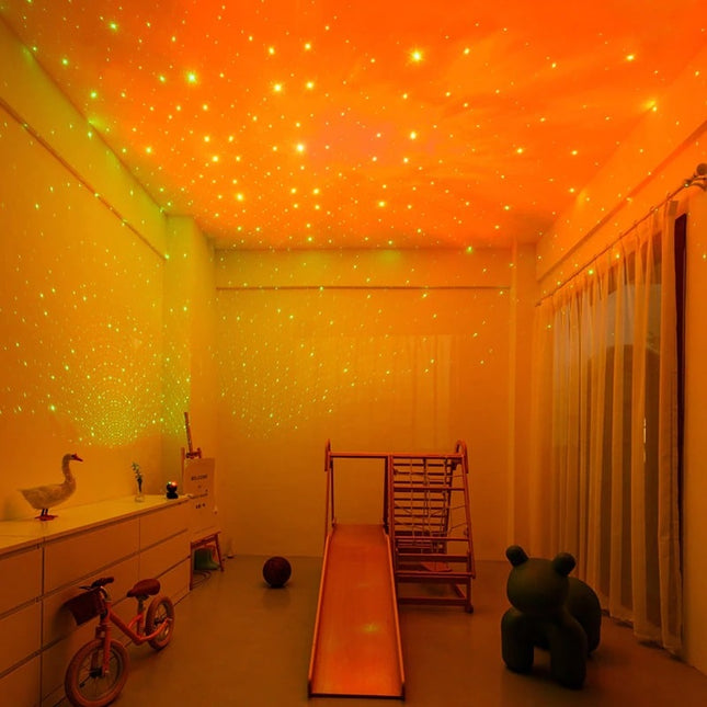 Schwarzer Astronaut Sternenhimmel LED Projektor