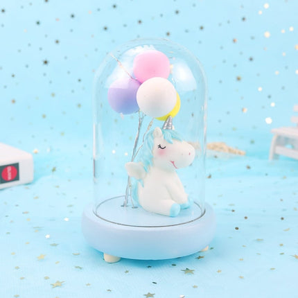 Einhorn Nachtlicht mit Ballons für Kinder