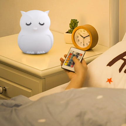 Baby Eulen Nachtlicht mit Fernbedienung