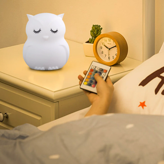 Baby Eulen Nachtlicht mit Fernbedienung