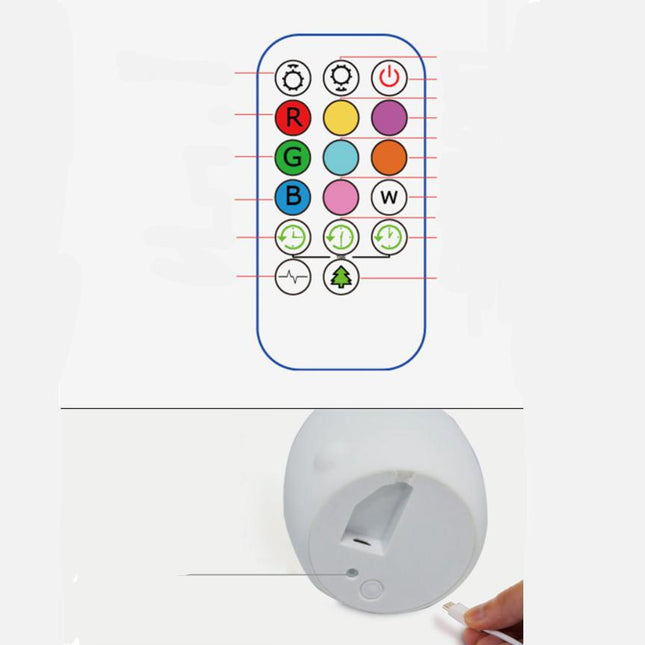 Baby Eulen Nachtlicht mit Fernbedienung
