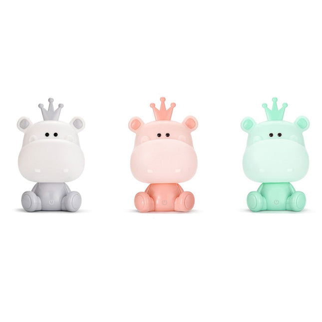 Nilpferd LED Nachtlicht USB für Kinder
