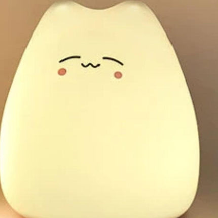 Lustiges Kätzchen Nachtlicht aus Silikon