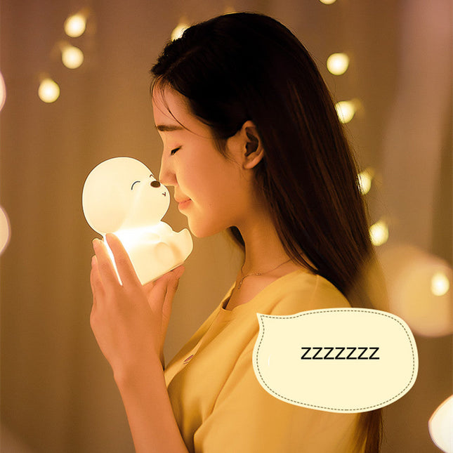 Niedliches Hunde Nachtlicht aus Silikon