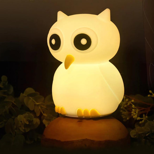 Eulen Nachtlicht aus Silikon für Kinder