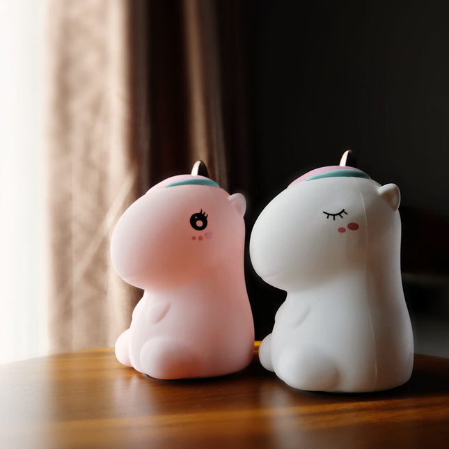 Buntes Einhorn Nachtlicht aus Silikon USB