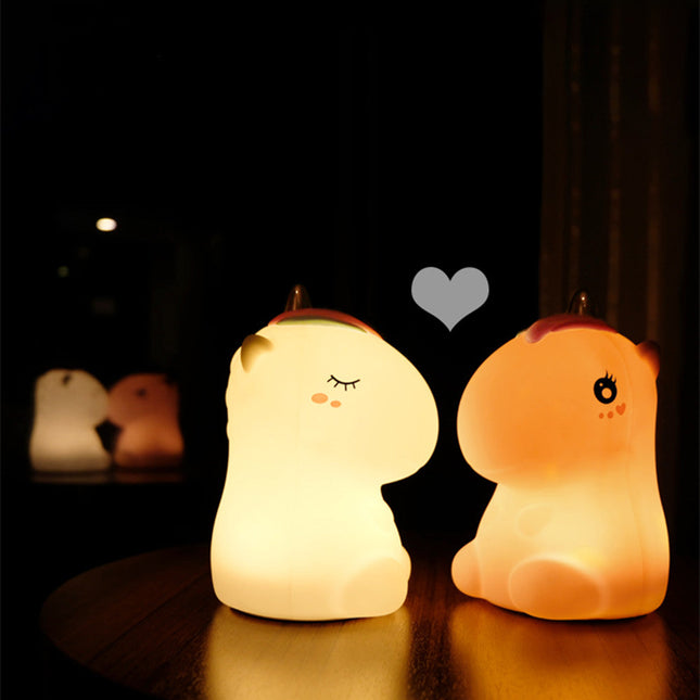 Buntes Einhorn Nachtlicht aus Silikon USB