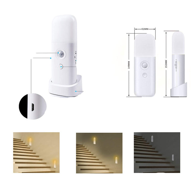 Tragbares Nachtlicht mit Bewegungsmelder