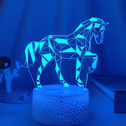 3D Illusion Pferd Lampe Nachtlicht