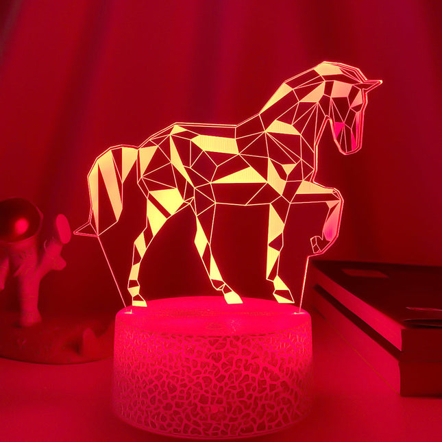 3D Illusion Pferd Lampe Nachtlicht
