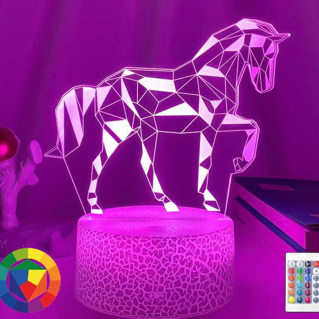 3D Illusion Pferd Lampe Nachtlicht