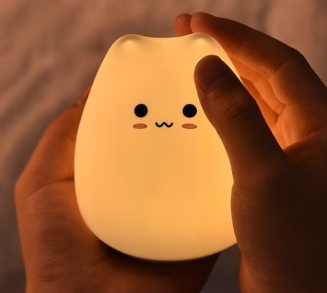 Nachtlicht Kätzchen aus weichem Silikon