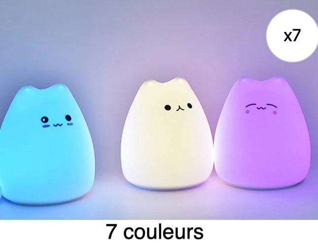 Nachtlicht Kätzchen aus weichem Silikon