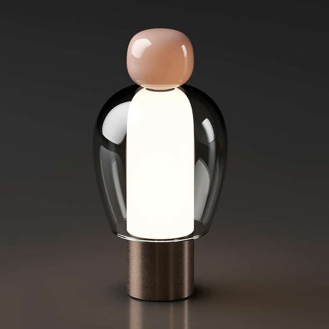 Skandinavische Design Nachttischlampe wiederaufladbar