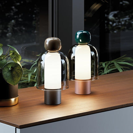 Skandinavische Design Nachttischlampe wiederaufladbar