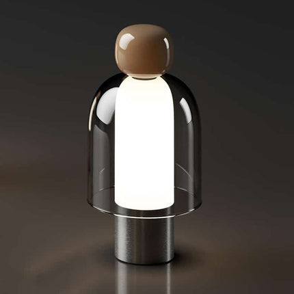 Skandinavische Design Nachttischlampe wiederaufladbar