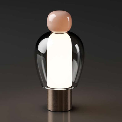 Skandinavische Design Nachttischlampe wiederaufladbar