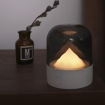 Nachttischlampe im Berg und Schnee Design