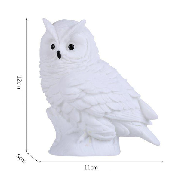 Realistische Eule Nachtlampe aus Kunstharz