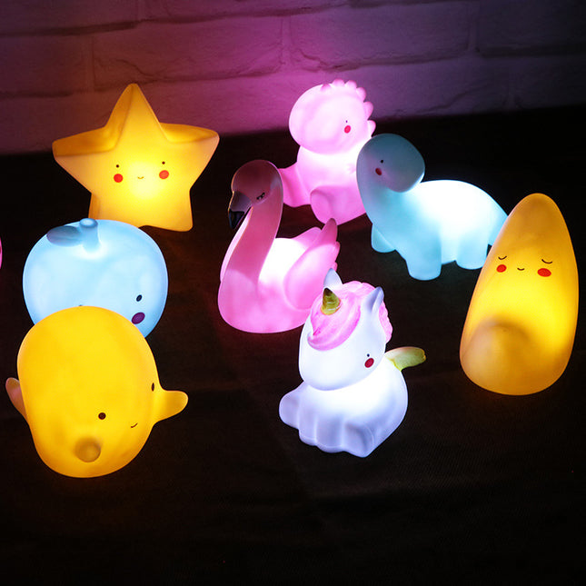Nachttischlampe Schwan aus weichem Silikon