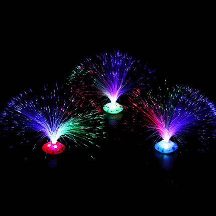 Glasfaser Lampe mit Farbwechsel Nachtlicht