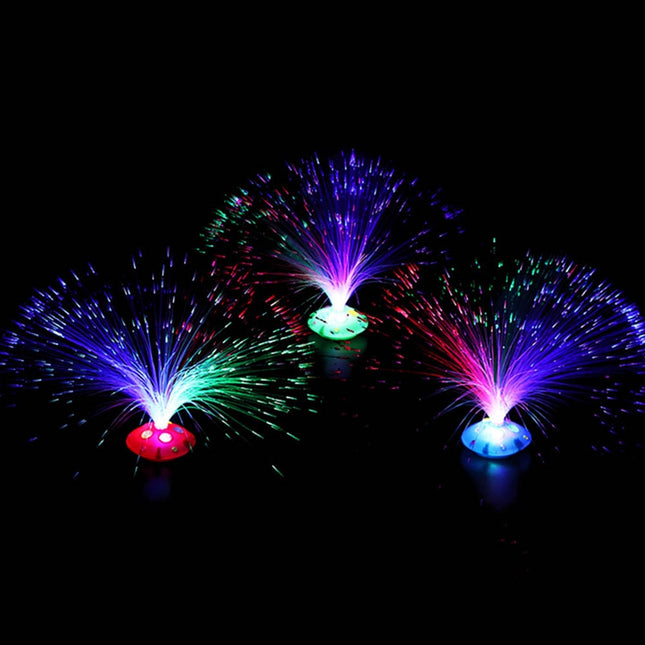 Glasfaser Lampe mit Farbwechsel Nachtlicht