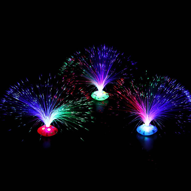Glasfaser Lampe mit Farbwechsel Nachtlicht