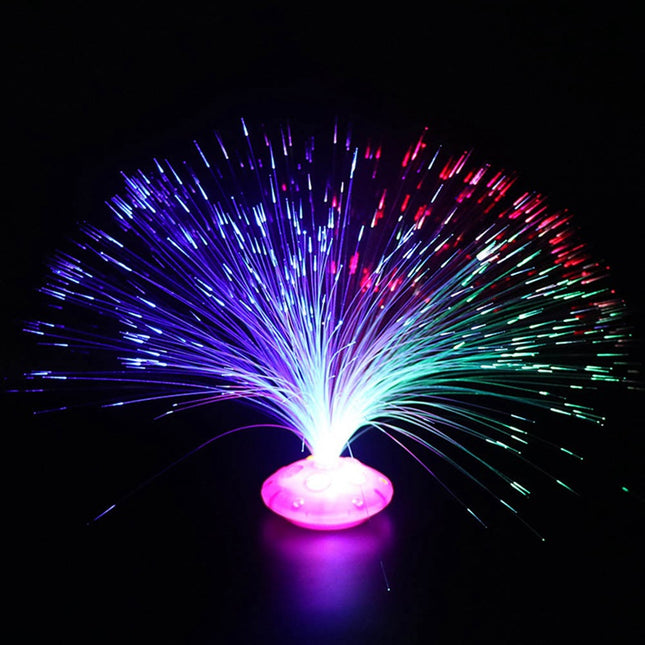Glasfaser Lampe mit Farbwechsel Nachtlicht