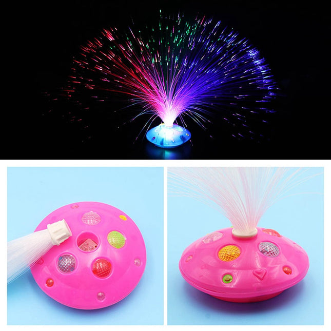 Glasfaser Lampe mit Farbwechsel Nachtlicht