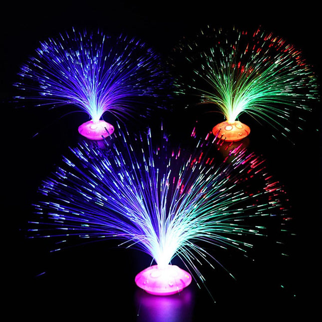 Glasfaser Lampe mit Farbwechsel Nachtlicht