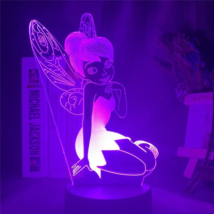 Tinkerbell Fee 3D LED Tischlampe