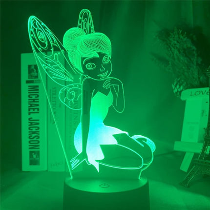 Tinkerbell Fee 3D LED Tischlampe