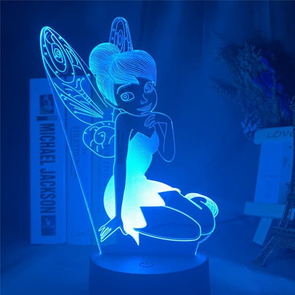 Tinkerbell Fee 3D LED Tischlampe