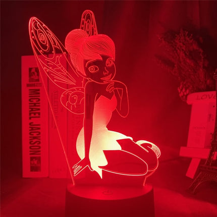 Tinkerbell Fee 3D LED Tischlampe