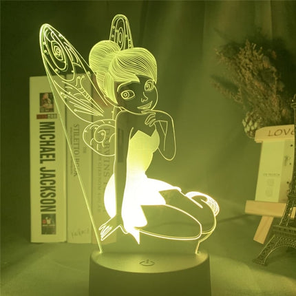 Tinkerbell Fee 3D LED Tischlampe