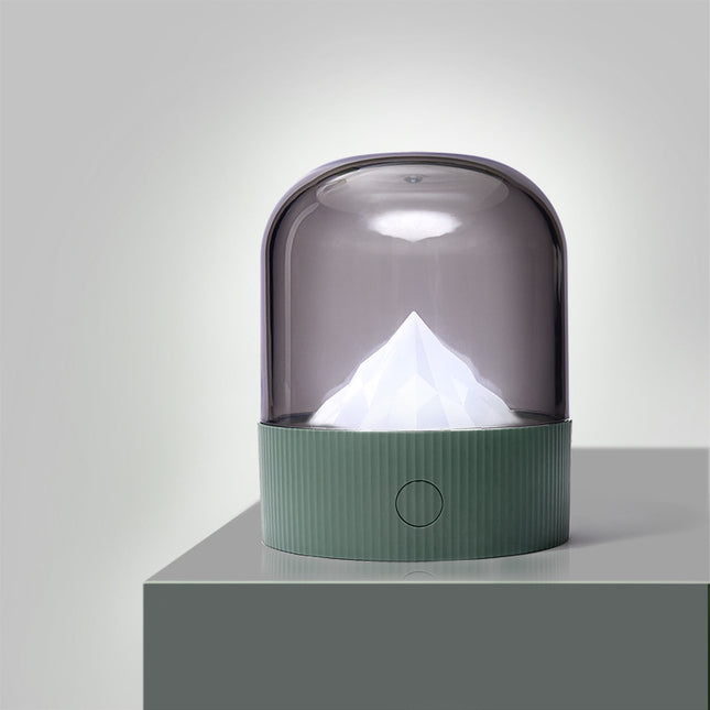 Dekorative Tischlampe mit Berg Motiv