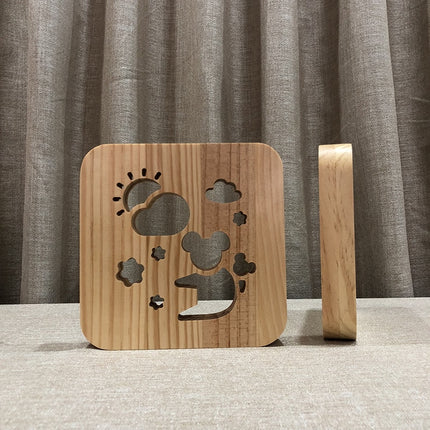 3D Koala Baby Nachtlicht aus Holz
